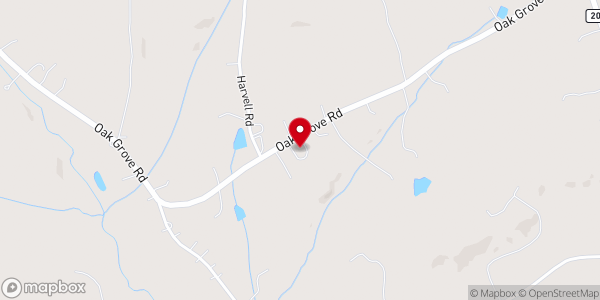 Map showing location of Friendship Baptist Church