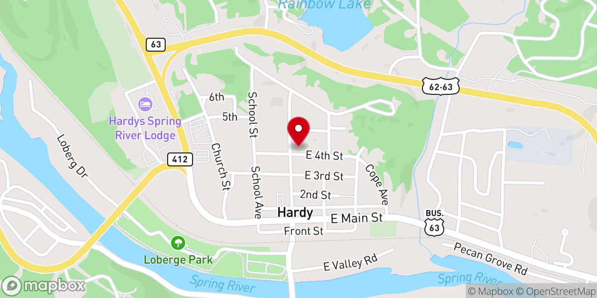 Map showing location of First United Methodist Church