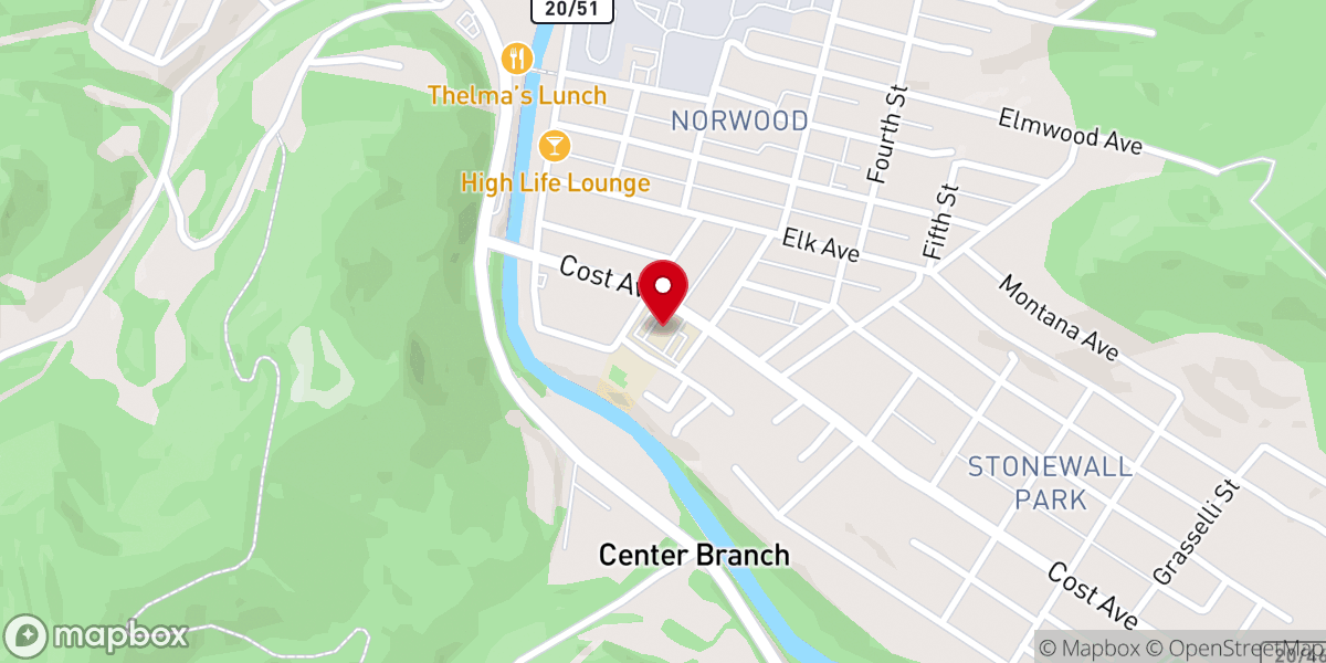 Map showing location of Our Lady Of Perpetual Help Catholic Church