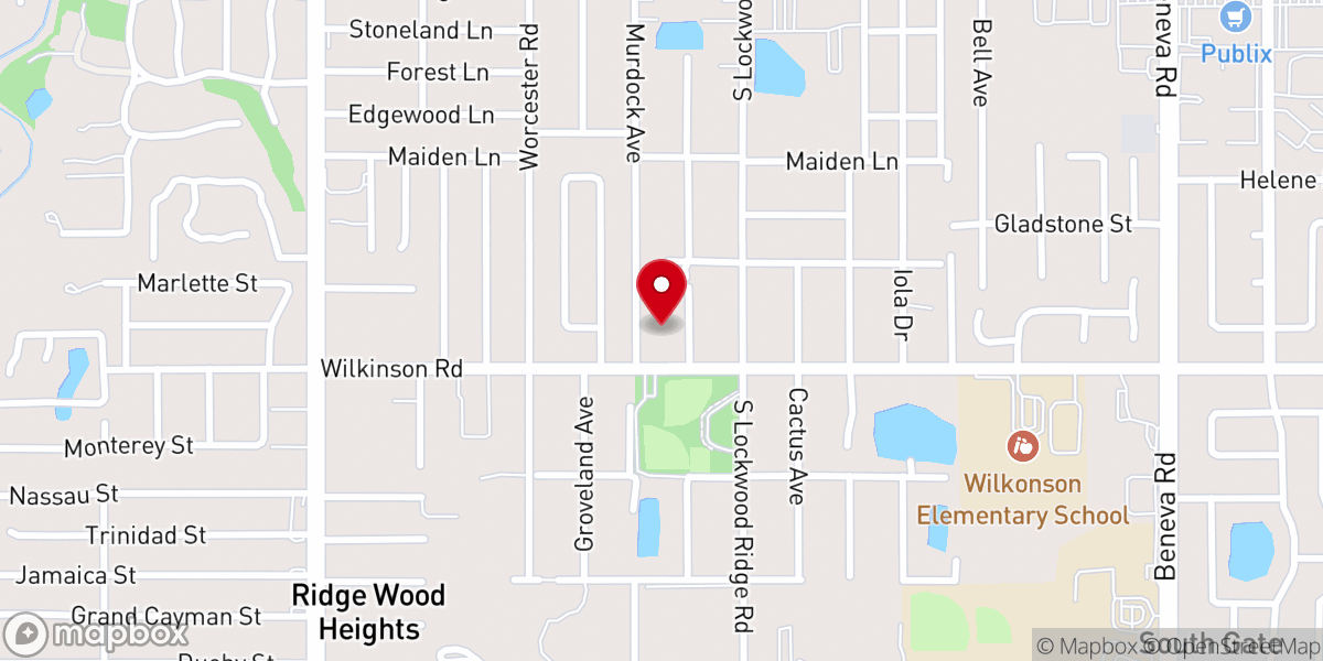 Map showing location of Sarasota Trinity Church of the Nazarene