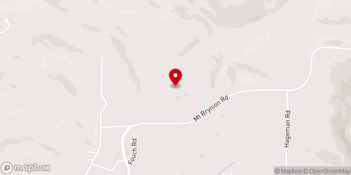 Map showing location of Green Hills Crematory