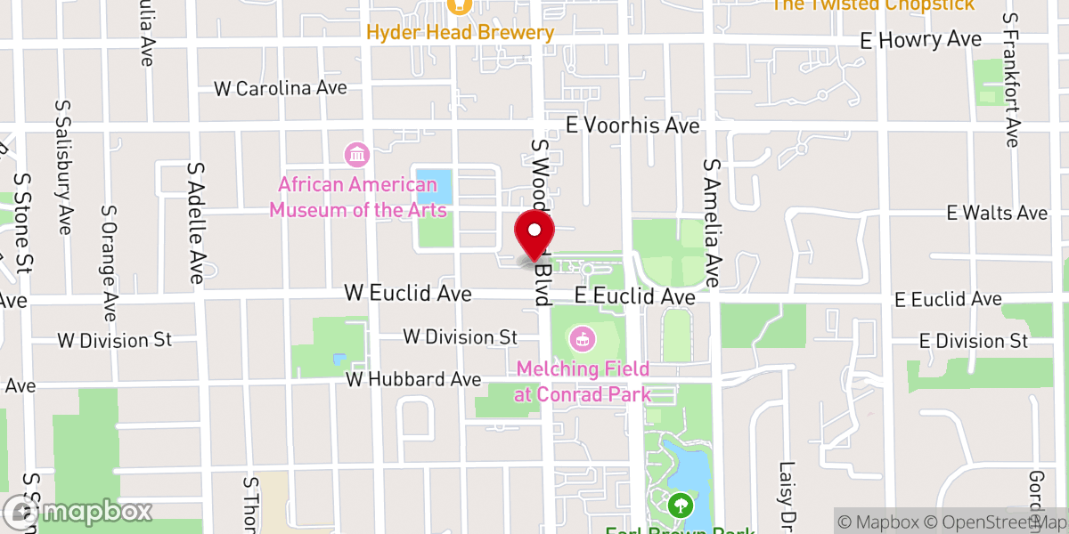 Map showing location of The Neighborhood Center of West Volusia