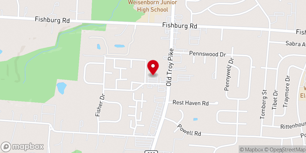 Map showing location of Destiny Church