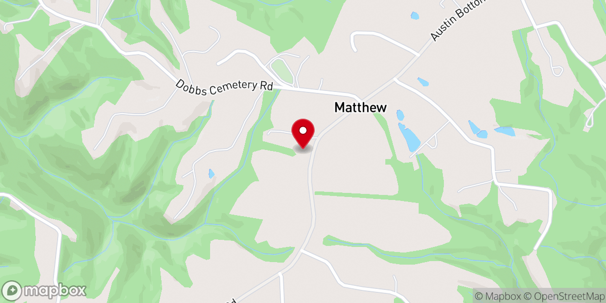 Map showing location of Ozion Church