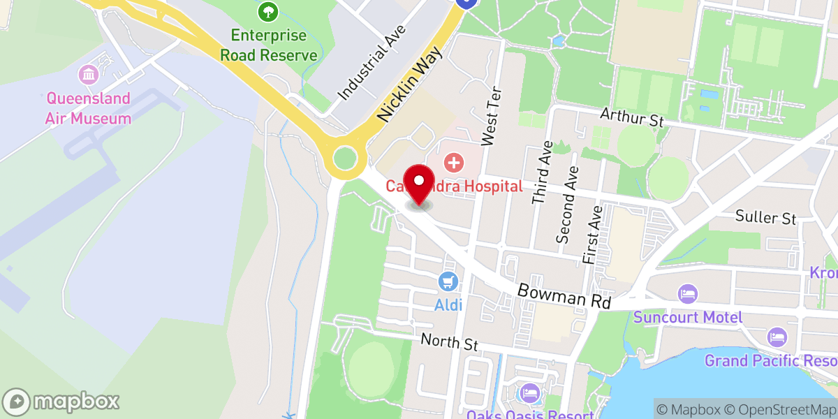 Map showing location of Caloundra CityLife Baptist Church