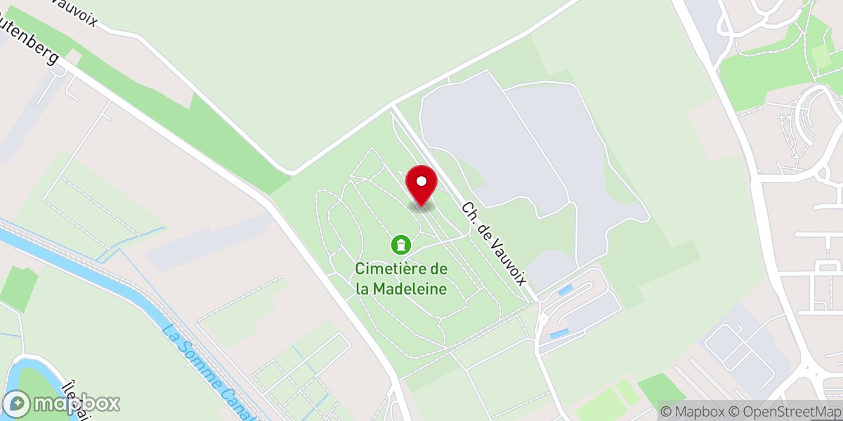 Map showing location of Tombe de l'architecte Edmond Duthoit