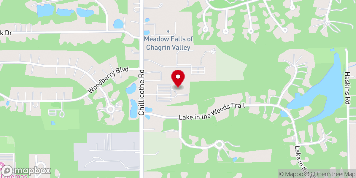 Map showing location of Fellowship City Church - Chagrin Campus