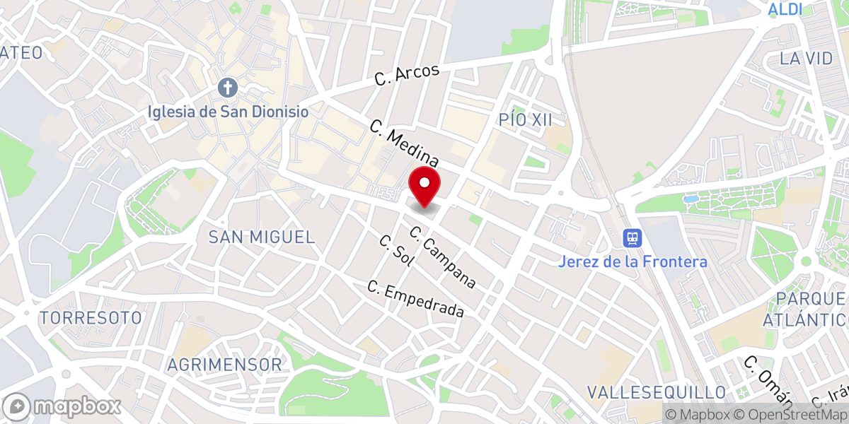 Map showing location of KMC Jerez - Centro de Meditación Kadampa