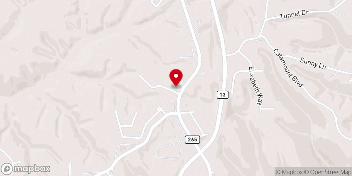 Map showing location of Hope Fellowship Church