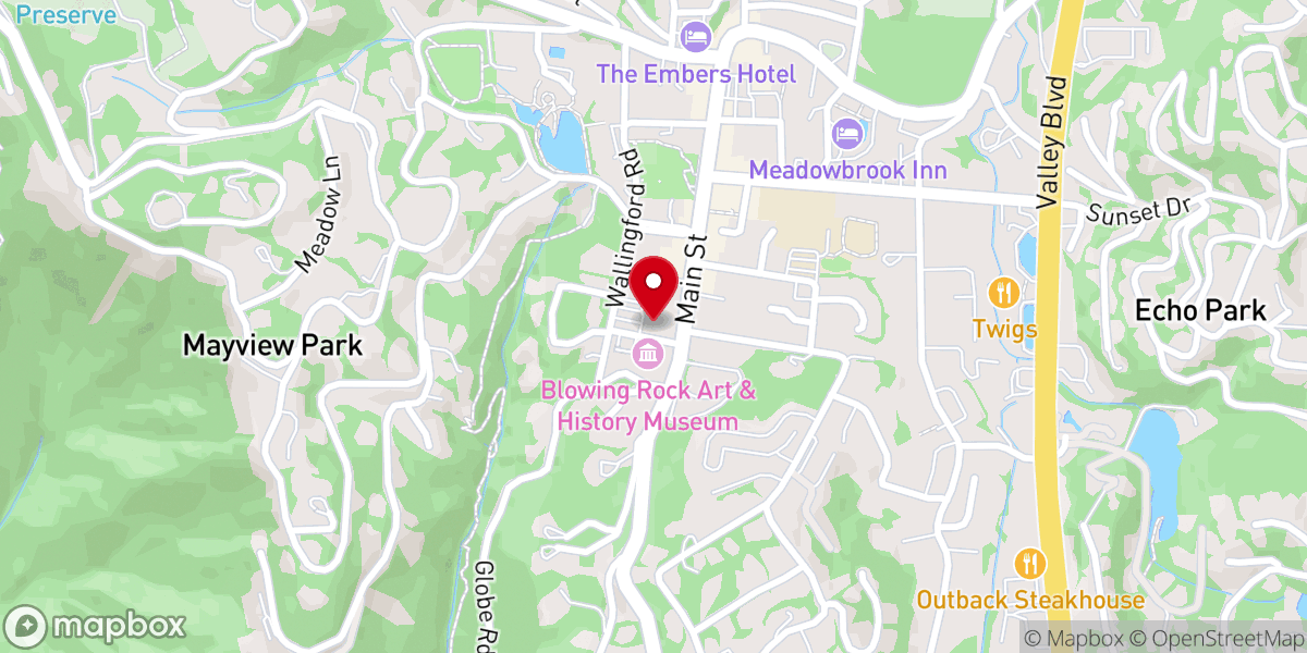 Map showing location of Rumple Memorial Presbyterian Church