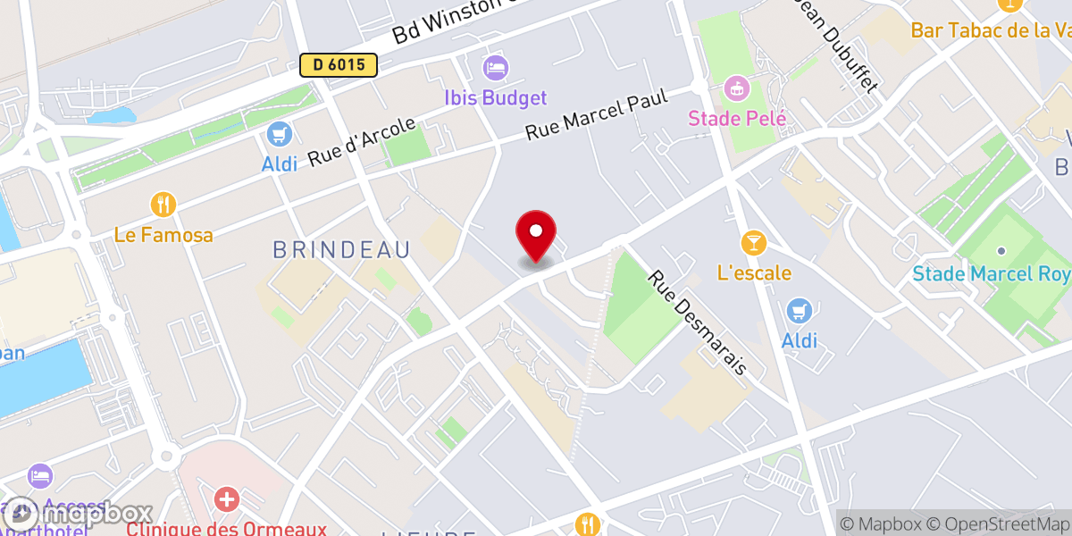 Map showing location of Paroisse Saint Charles du Port