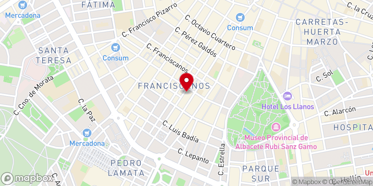 Map showing location of Iglesia Cristiana Reconcíliate con DIOS Albacete