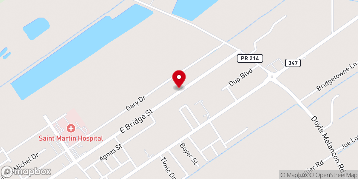 Map showing location of New Beginning Fellowship Church