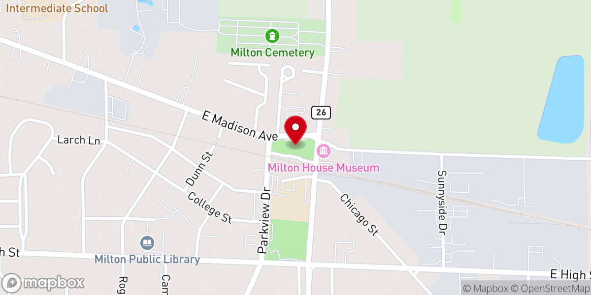 Map showing location of North Goodrich Park