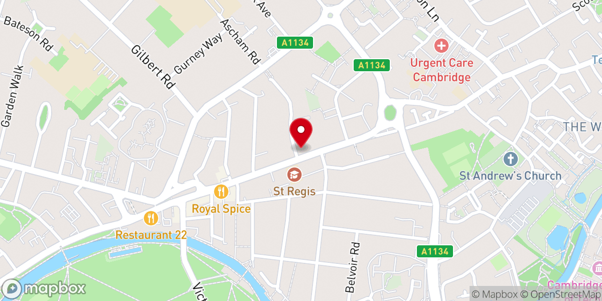 Map showing location of Polish Catholic Mission Church