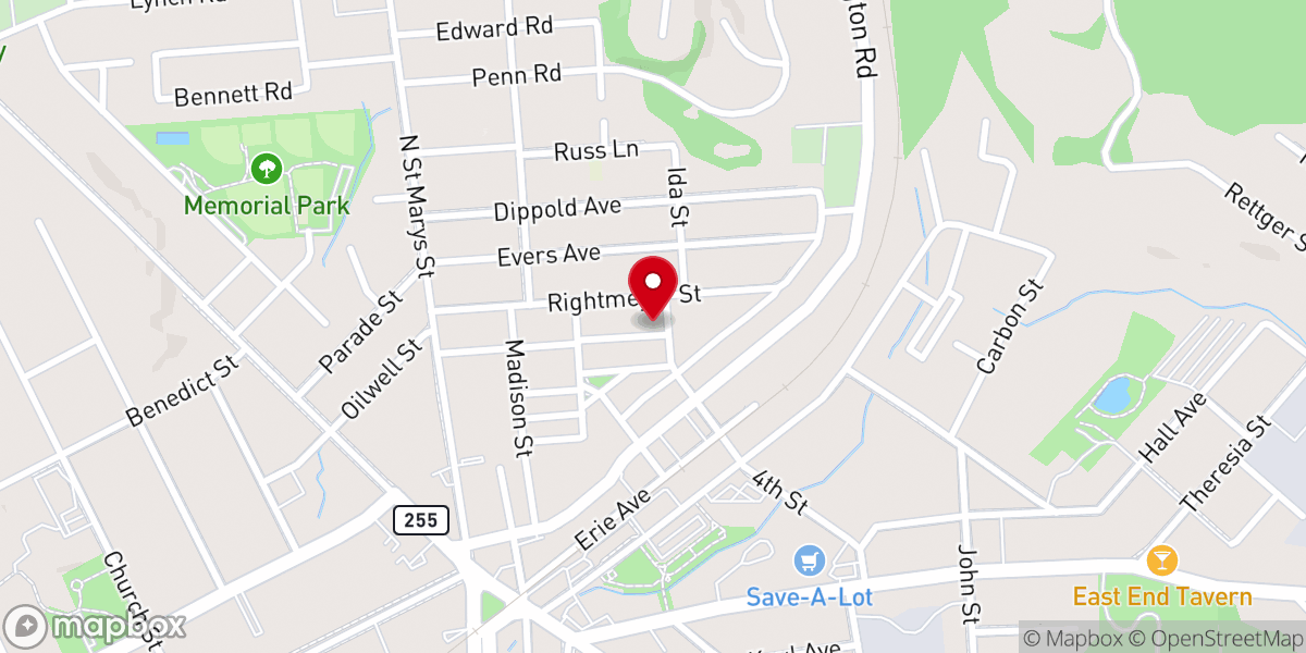 Map showing location of Deprator's Beverage