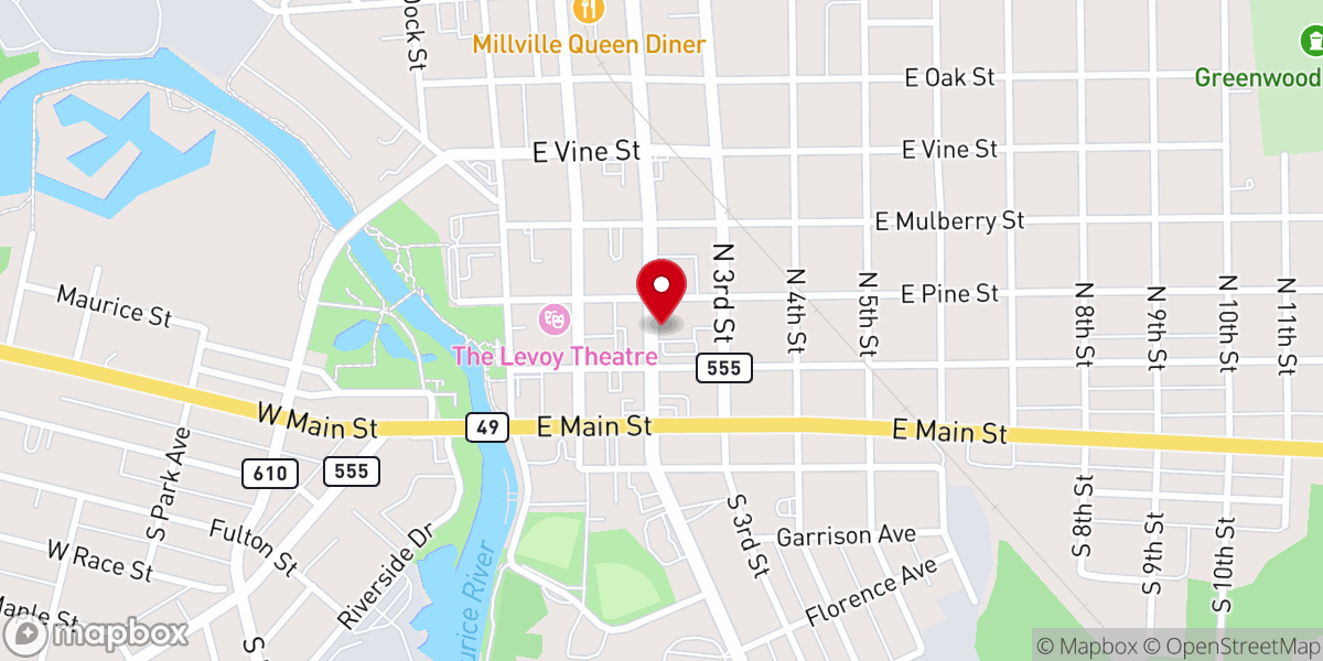 Map showing location of Dwelling Place Church