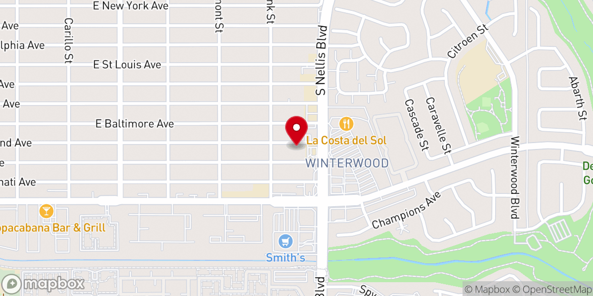 Map showing location of Transformation Church