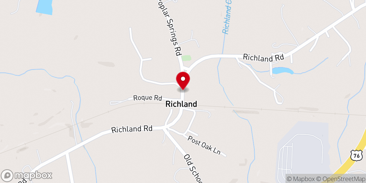 Map showing location of Richland, SC 29675