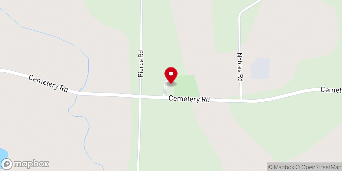 Map showing location of Union Baptist Church