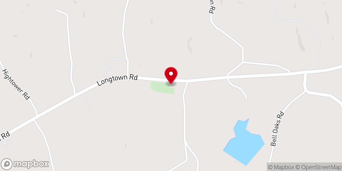 Map showing location of Mt Pisgah Baptist Church