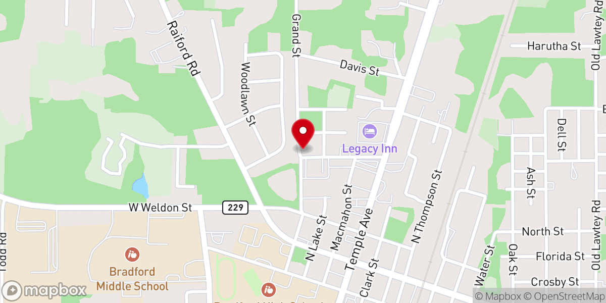Map showing location of Dell Robert