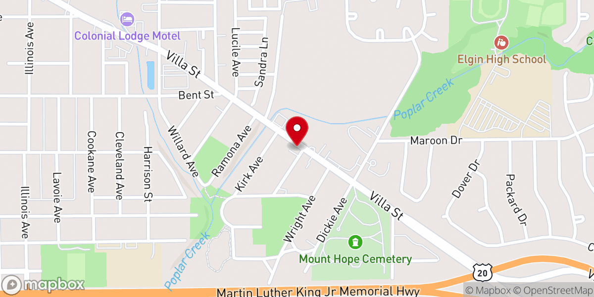 Map showing location of Iglesia Maranatha MIEPI Church