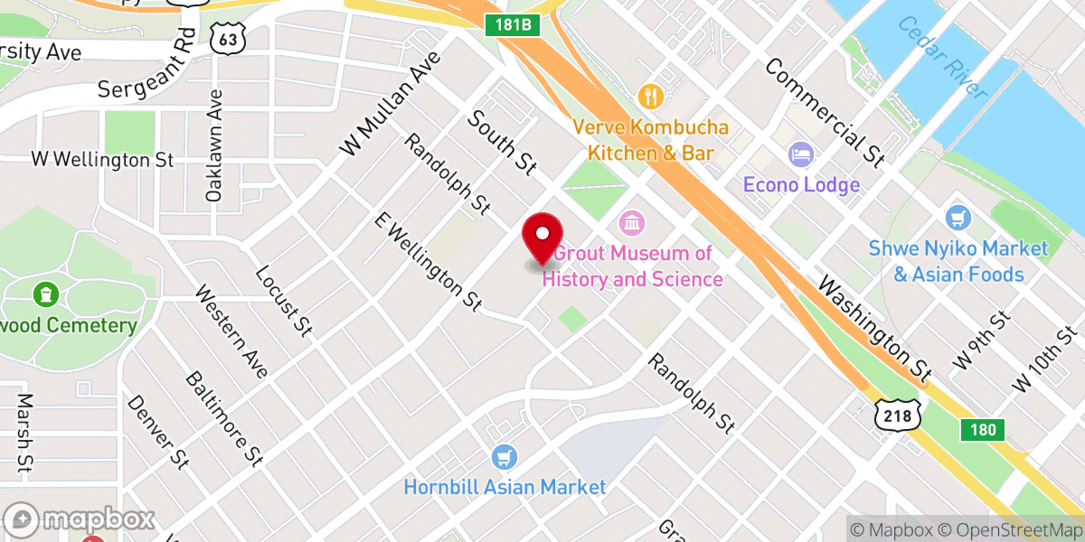 Map showing location of The Loving Arts