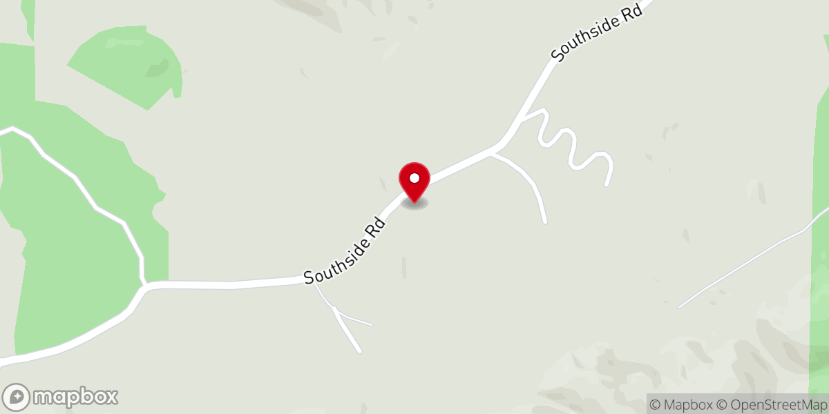 Map showing location of Little Hope Baptist Church
