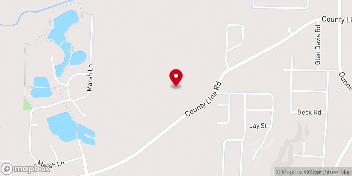 Map showing location of Oxford Tabernacle of Praise