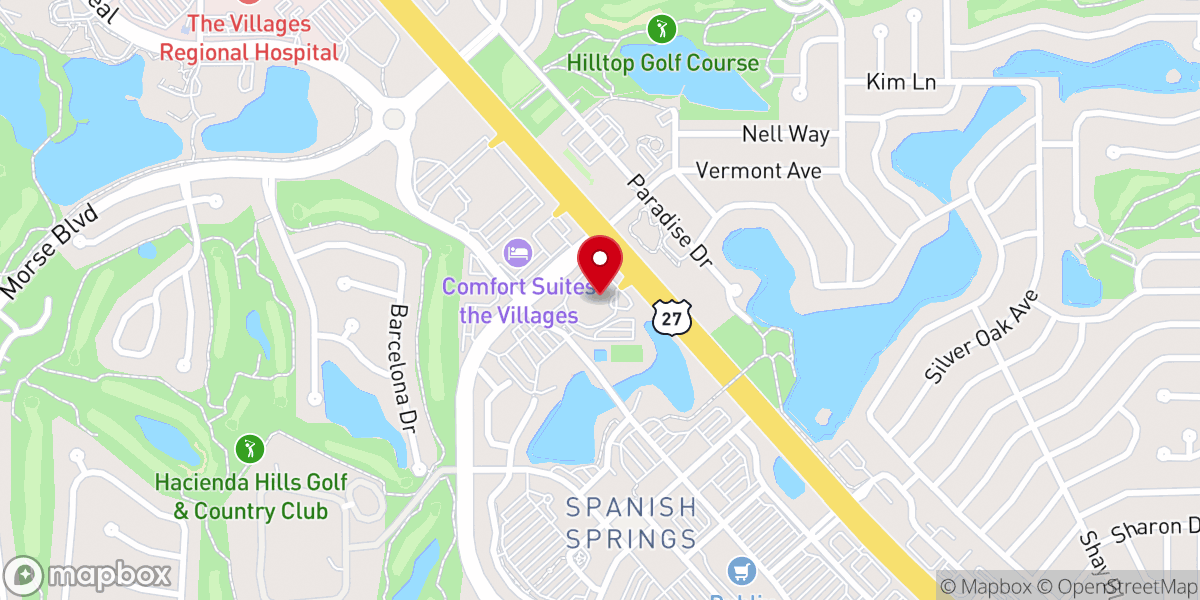 Map showing location of Holiday Inn Express & Suites the Villages by IHG