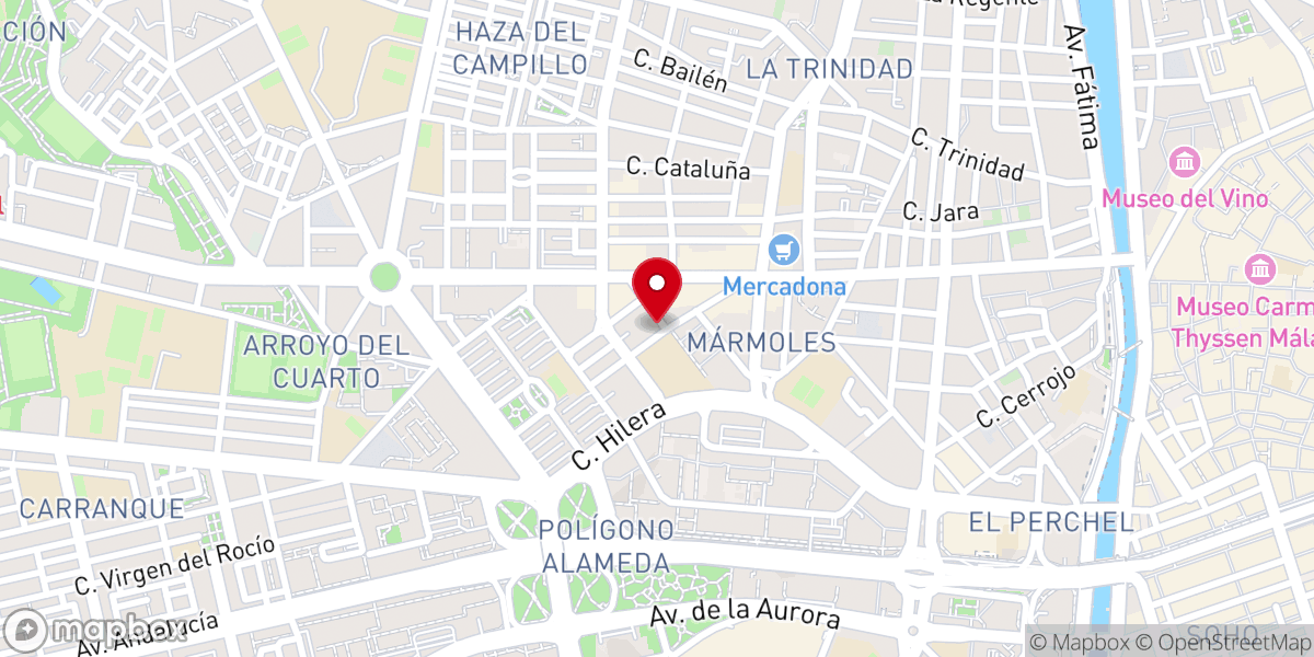 Map showing location of Parroquia Santa María de la Amargura