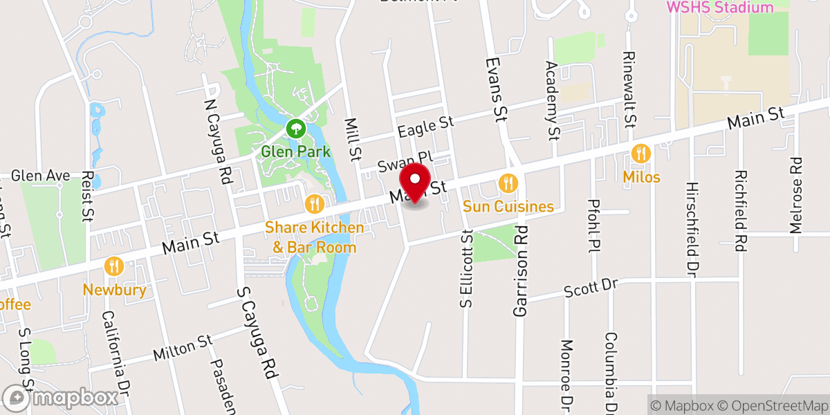 Map showing location of Williamsville United Methodist
