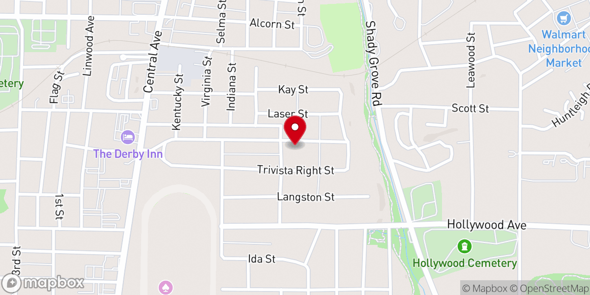 Map showing location of Christ Anglican Church