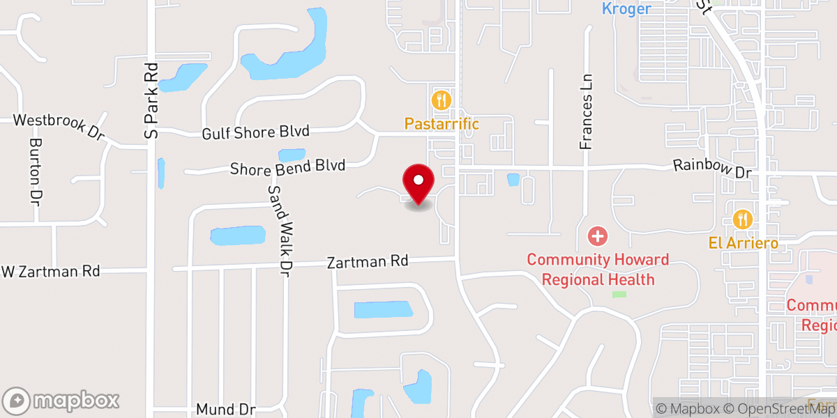 Map showing location of Woodland Church of God