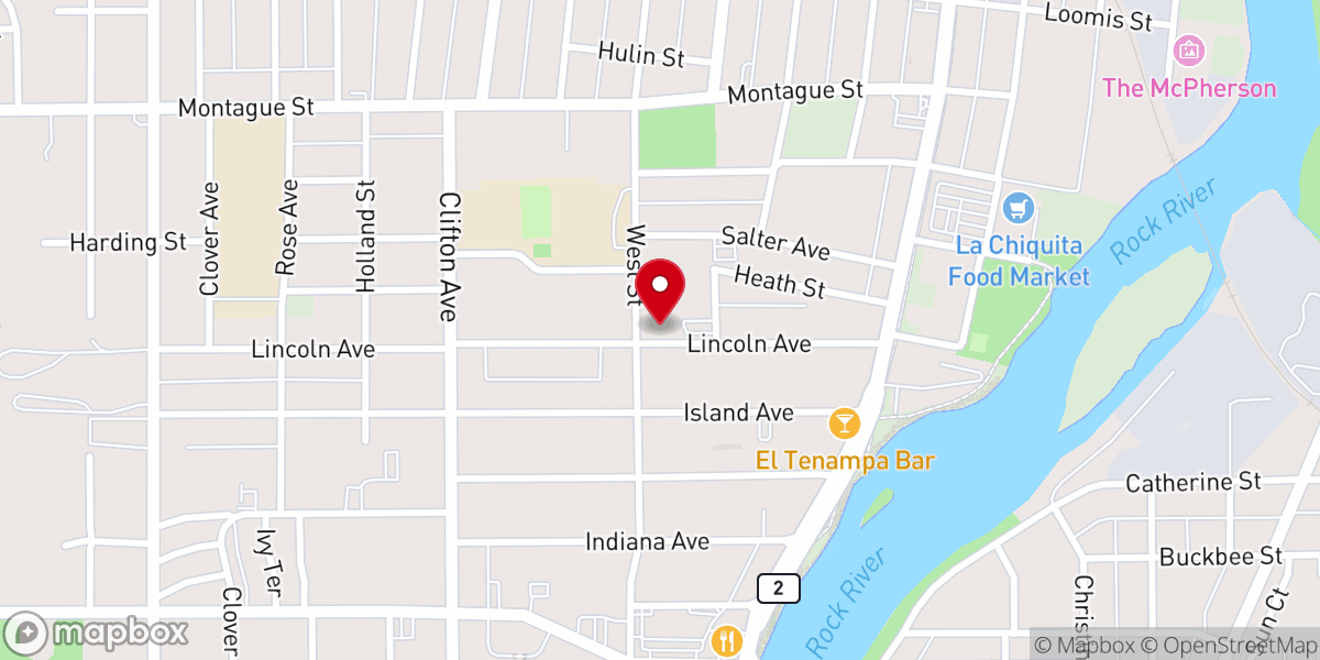 Map showing location of Saints Peter and Paul Roman Catholic Church