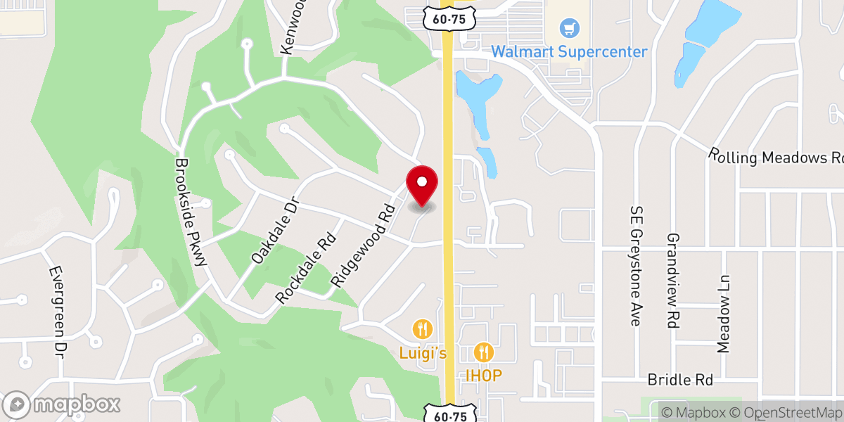 Map showing location of Redeemer Lutheran Church