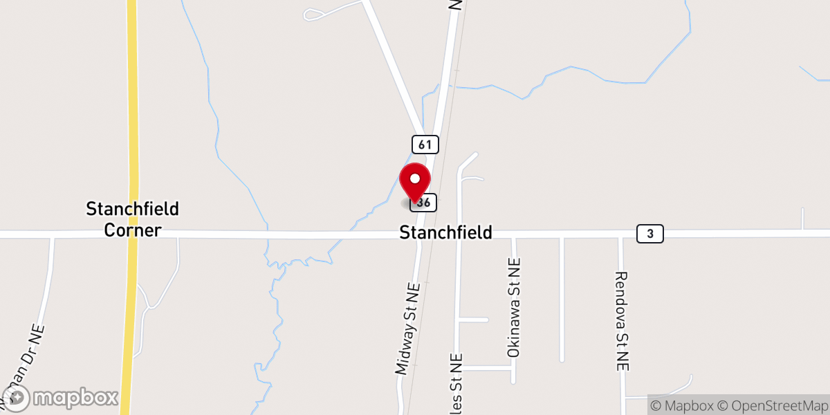 Map showing location of United States Postal Service
