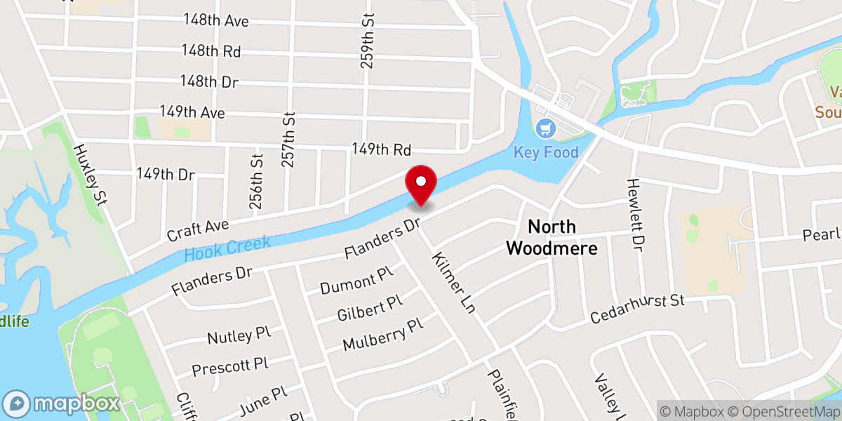 Map showing location of Khal Chassidim North Woodmere