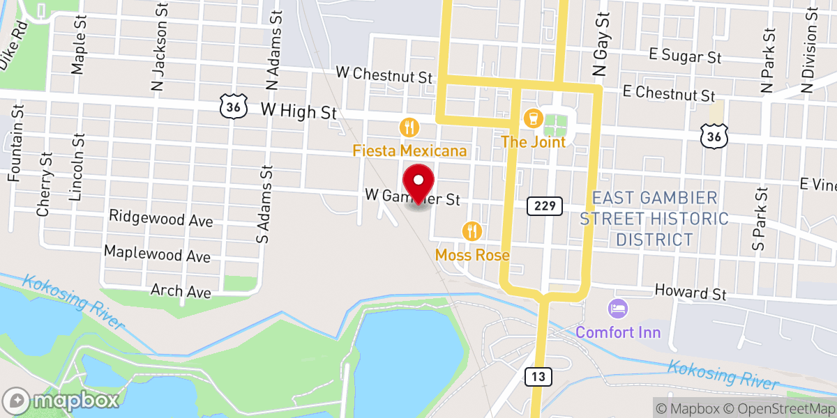 Map showing location of Interchurch Social Services of Knox County, Inc. - Food Distribution Center