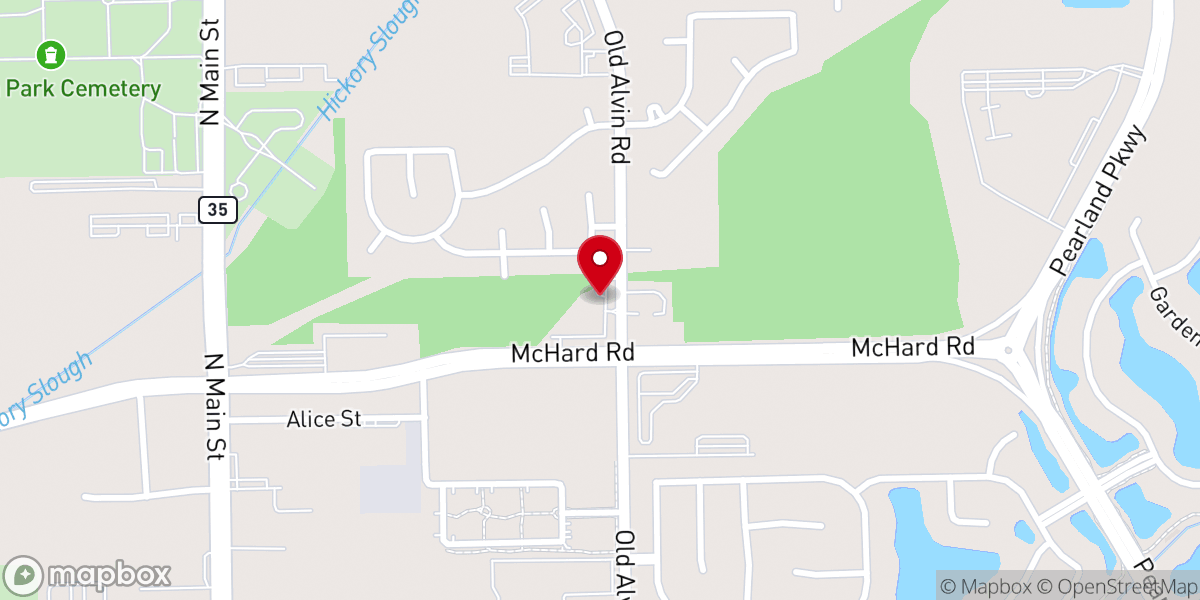 Map showing location of Citizen Church Pearland