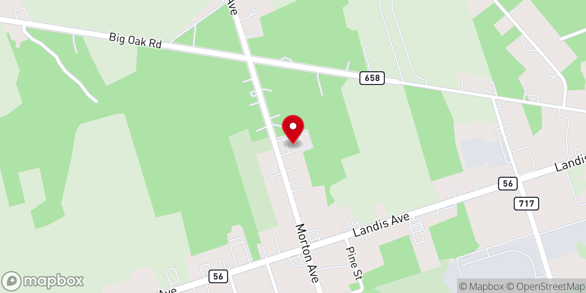 Map showing location of Saint Marys Church