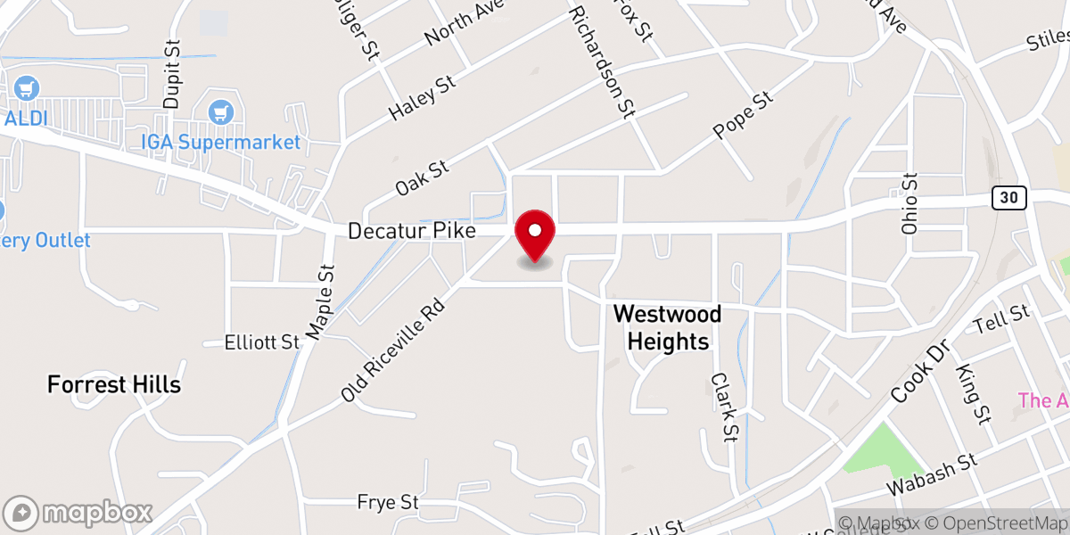 Map showing location of Victory House of Prayer