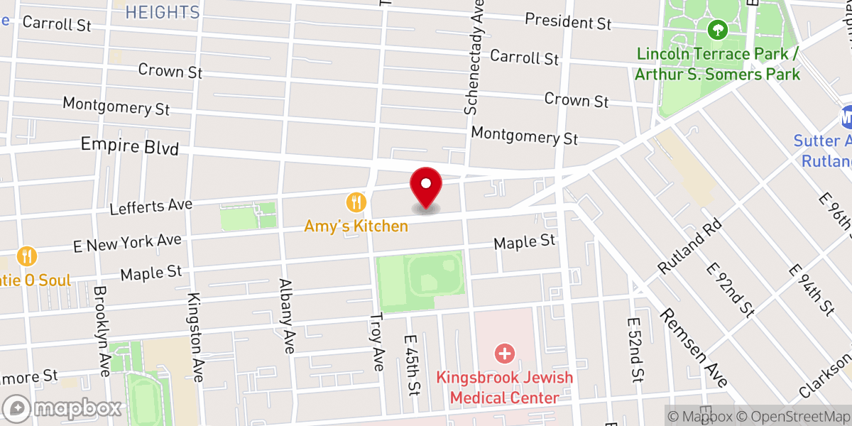 Map showing location of The Original Church of God of Prophecy