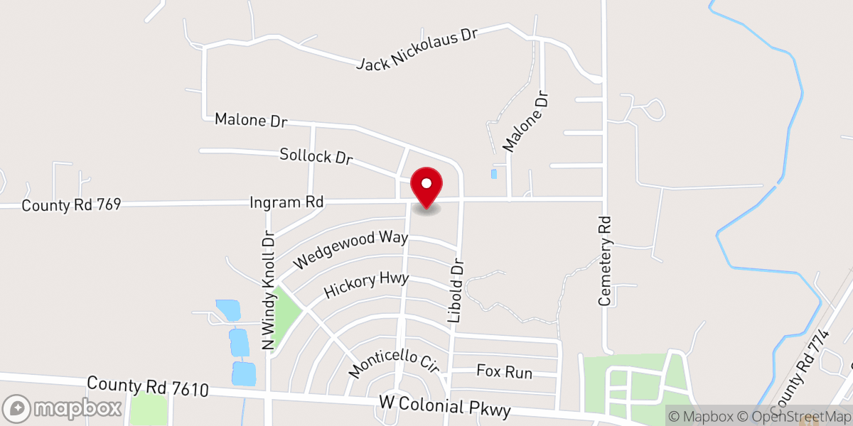 Map showing location of Divine Saviour Lutheran Church