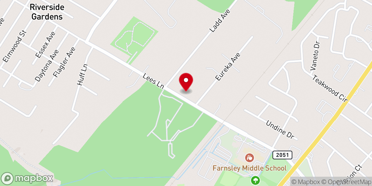 Map showing location of Lighthouse Independent Baptist Church