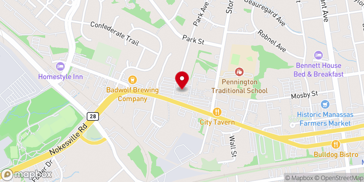 Map showing location of All Saints Catholic Church