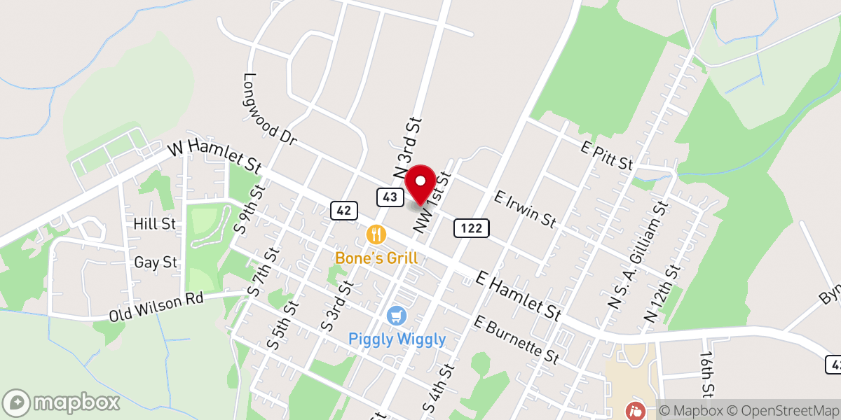 Map showing location of Holy Mission Church of God in Christ, Inc.