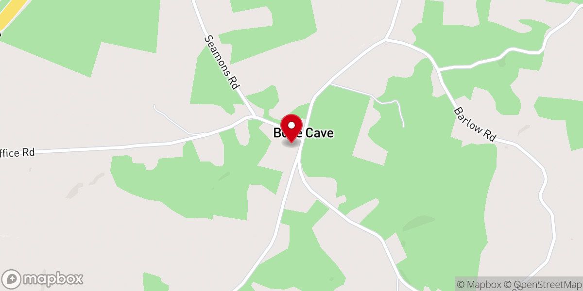Map showing location of Laurel Creek Baptist Church