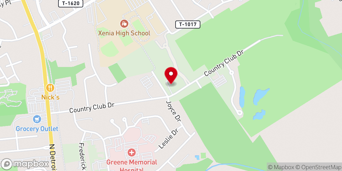 Map showing location of Resurrection Crossing Church